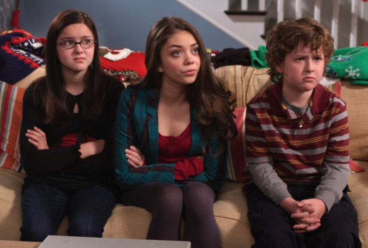 Ariel Winter got her start playing Alex Dunphy (L) on Modern Family. Photo: ABC