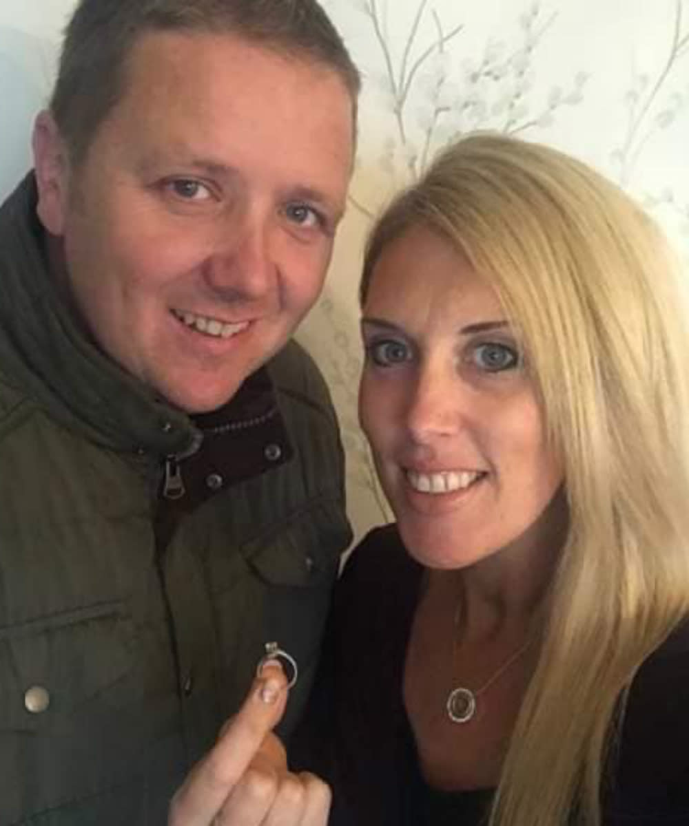 Jo Carter, 36, was reunited with her lost engagement ring thanks to tip workers. [Photo: PA]