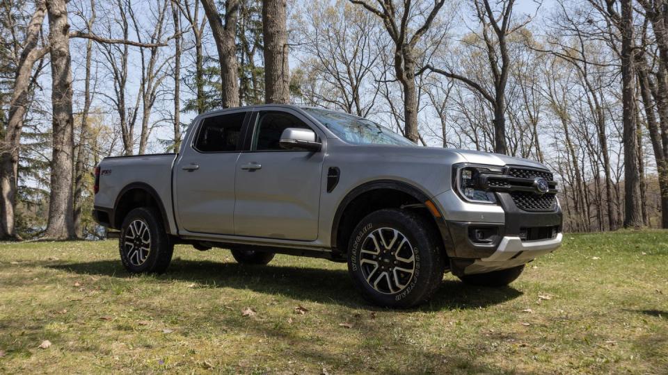 2024 ford ranger staged outside near the woods near dexter, michigan