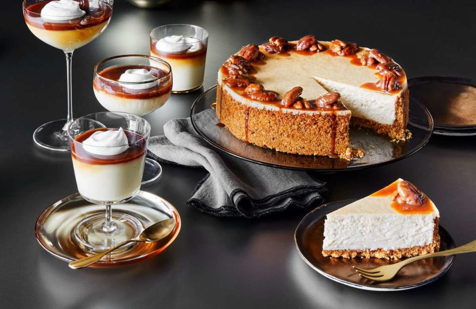 Bourbon-Praline Cheesecake