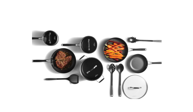 Ninja Shark 3 Piece Anodized Aluminum Non Stick Cookware Set