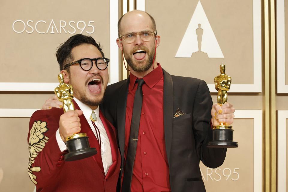 dan kwan and daniel scheinert, winners of the best director and best picture award for 