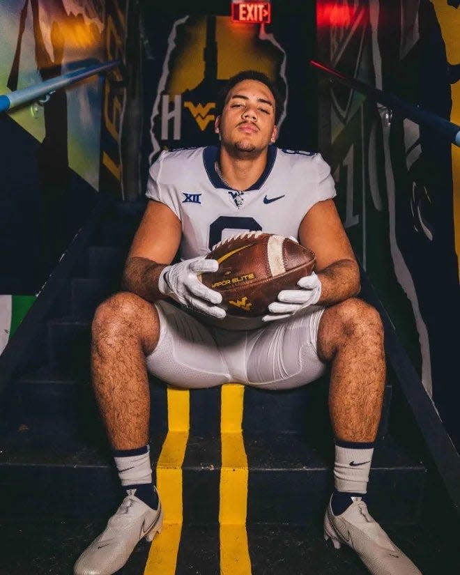 Beaver Falls native Tyler Cain committed to West Virginia on March 10 after entering the transfer portal from the Naval Academy.
