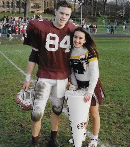 <p>Willie Geist Instagram</p> Willie Geist and Christina Geist in high school.