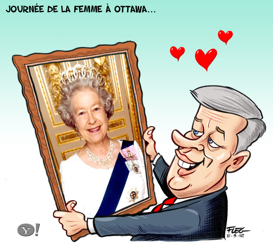 Caricature du 8 mars : Journée de la femme à Ottawa... <a href="http://fr-ca.etre.yahoo.com/quelle-est-l-origine-de-la-journ%C3%A9e-de-la-femme--.html" data-ylk="slk:Consultez l'article.;elm:context_link;itc:0;sec:content-canvas;outcm:mb_qualified_link;_E:mb_qualified_link;ct:story;" class="link  yahoo-link">Consultez l'article.</a>