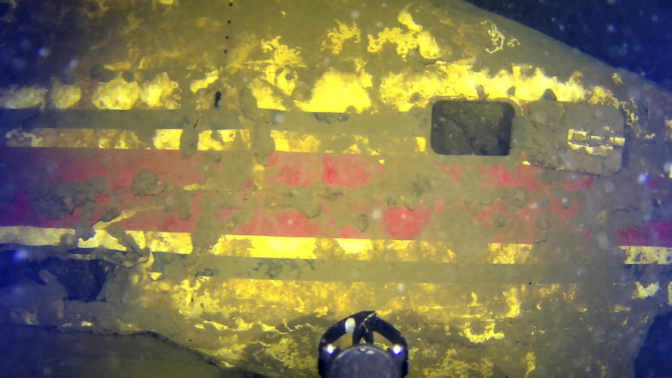 <strong>水下搜尋專家聲稱在尚普蘭湖找到失蹤53年的飛機殘骸。（圖／美聯社）</strong>