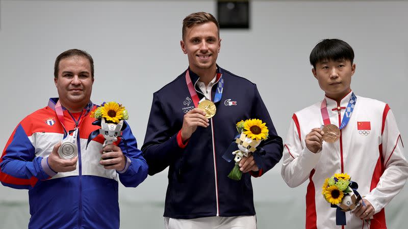 Shooting - Men's 25m Rapid Fire Pistol - Medal Ceremony