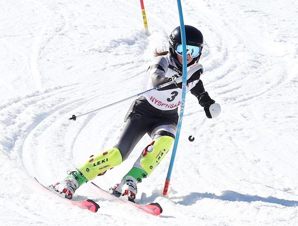 Nyack's Alyssa Lundberg competes in the Section 1 skiing championships at Hunter Mountain Feb. 14, 2023. 