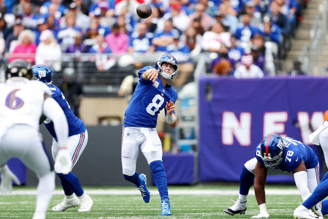 Ravens lose 20-24, Giants force two turnovers in last three minutes