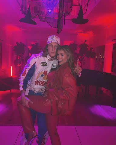 <p>Marissa Lawrence Instagram</p> Trevor Lawrence and Marissa Lawrence dressed up for Halloween.