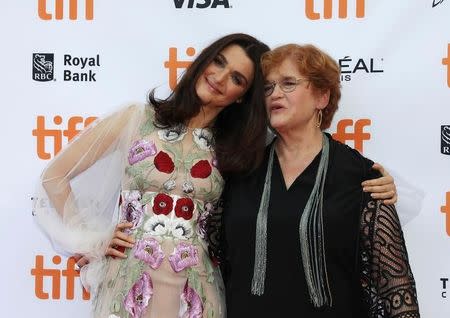 Actress Rachel Weisz and Deborah E. Lipstadt arrive for the premiere of the film Denial at TIFF the Toronto International Film Festival in Toronto, September 11, 2016. REUTERS/Fred Thornhill