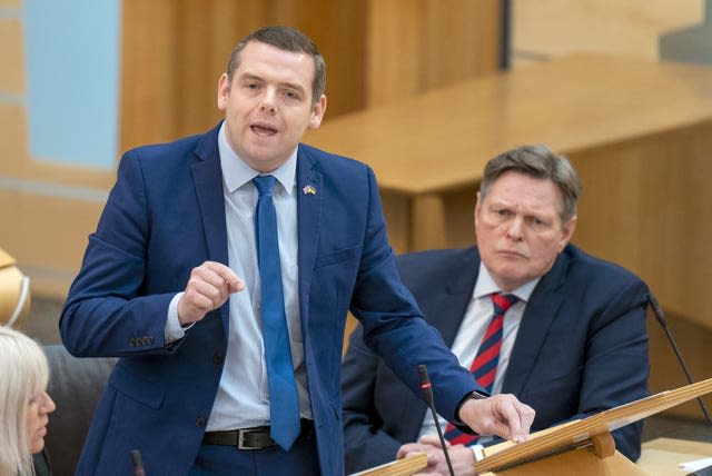 Douglas Ross in Holyrood