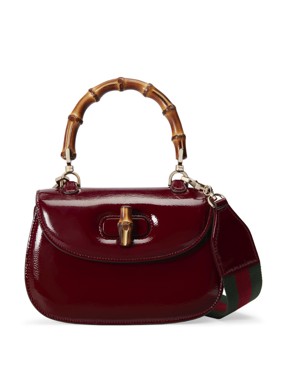 Gucci’s Bamboo 1947 bag in Ancora red.