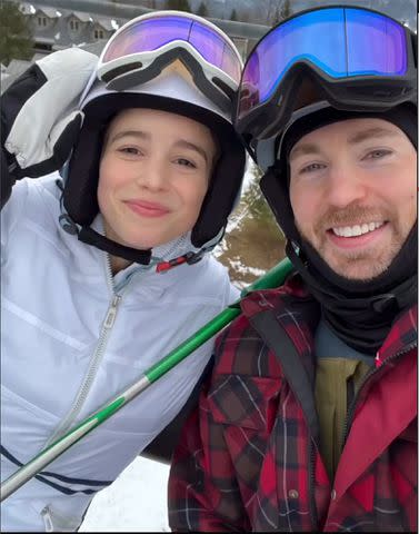 Chris Evans/Instagram Alba Baptista and Chris Evans