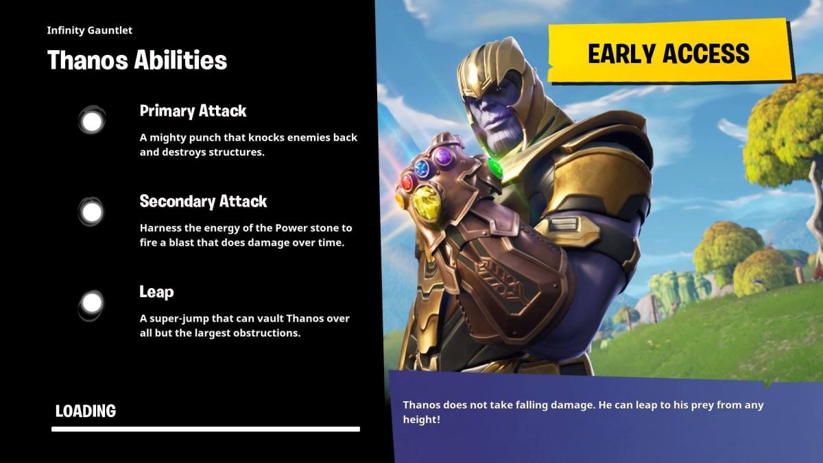 Thanos Returns to Fortnite, This Time as an Outfit in the Item Shop - IGN