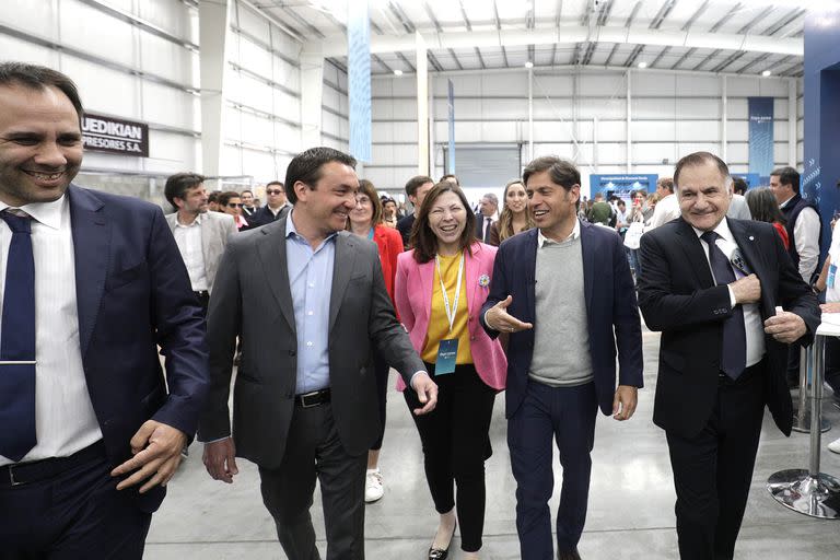 Martín Pollera, Andrés Watson (intendente de Florencio Varela), Silvina Batakis, Axel Kicillof y Julio Pereira