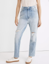 <p><strong>Madewell</strong></p><p>madewell.com</p><p><strong>$57.99</strong></p><p><a href="https://go.redirectingat.com?id=74968X1596630&url=https%3A%2F%2Fwww.madewell.com%2Fthe-momjean-in-gilford-wash-ripped-edition-AJ214.html&sref=https%3A%2F%2Fwww.redbookmag.com%2Flife%2Fg34761662%2Fgifts-for-teenage-girls%2F" rel="nofollow noopener" target="_blank" data-ylk="slk:Shop Now;elm:context_link;itc:0;sec:content-canvas" class="link ">Shop Now</a></p><p>ICYDK, "mom jeans" aren't just for moms. This light wash pair is super comfy and perfect for both wearing around the house or heading outside. </p>