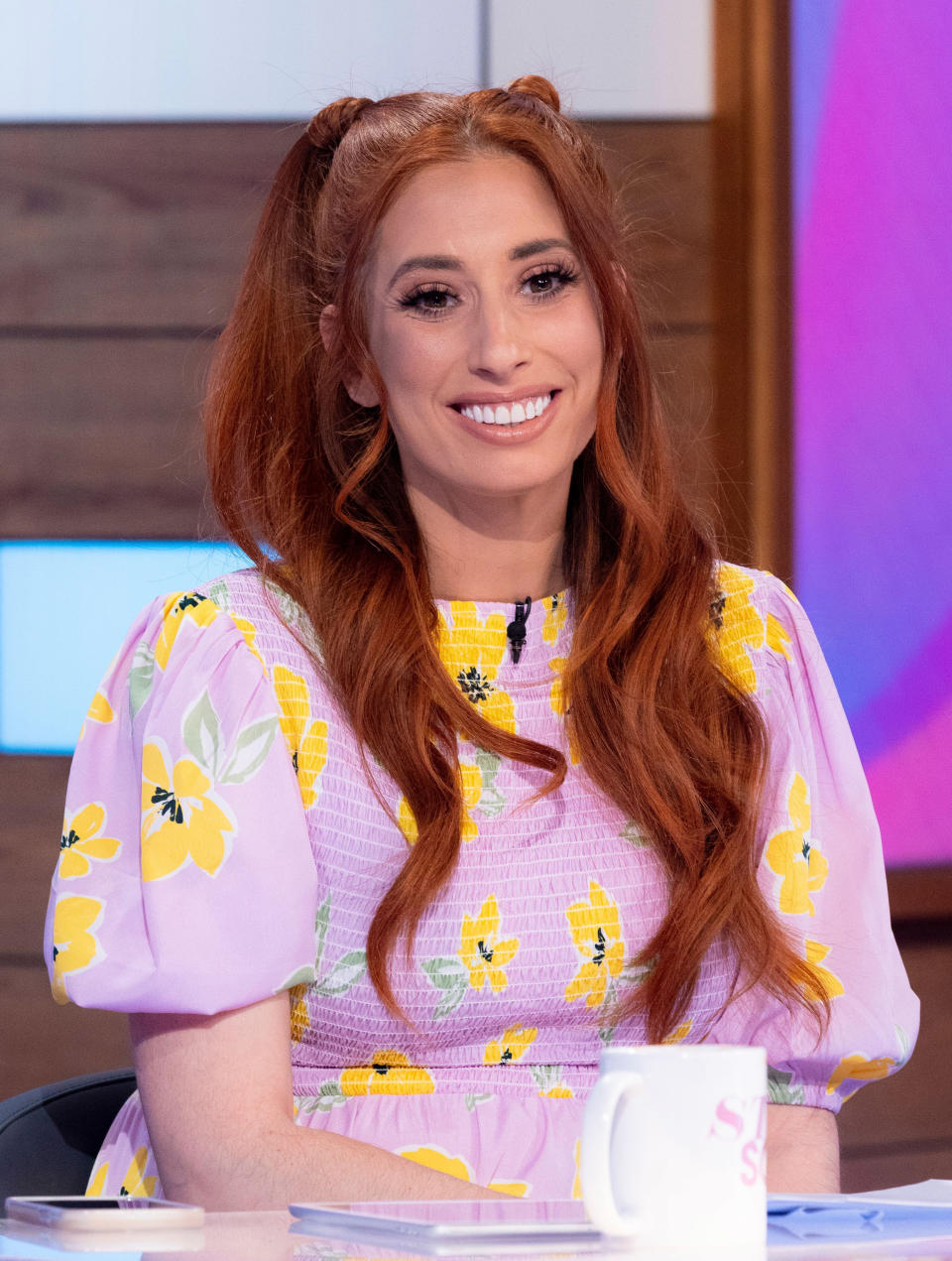 Editorial use only
FROM ITV DAYTIME

LOOSE WOMEN
Weekdays on ITV

Pictured: Stacey Solomon
'Loose Women' TV Show, London, UK - 23 Apr 2021

Photographer: Ken McKay

© ITV 


For further information please contact Peter Gray
0207 157 3046 peter.gray@itv.com  

This photograph is © ITV and can only be reproduced for editorial purposes directly in connection with the  programme LOOSE WOMEN or ITV. Once made available by the ITV Picture Desk, this photograph can be reproduced once only up until the Transmission date and no reproduction fee will be charged. Any subsequent usage may incur a fee. This photograph must not be syndicated to any other company, publication or website, or permanently archived, without the express written permission of ITV Picture Desk. Full Terms and conditions are available on  www.itv.com/presscentre/itvpictures/terms
