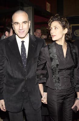 Daniel Day-Lewis and Rebecca Miller at the New York premiere of Miramax's Gangs of New York