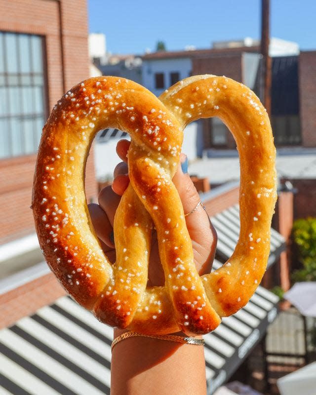 Wetzel's Pretzels is celebrating its 30th anniversary and National Pretzel Day by giving away free pretzels on April 26, 2024.