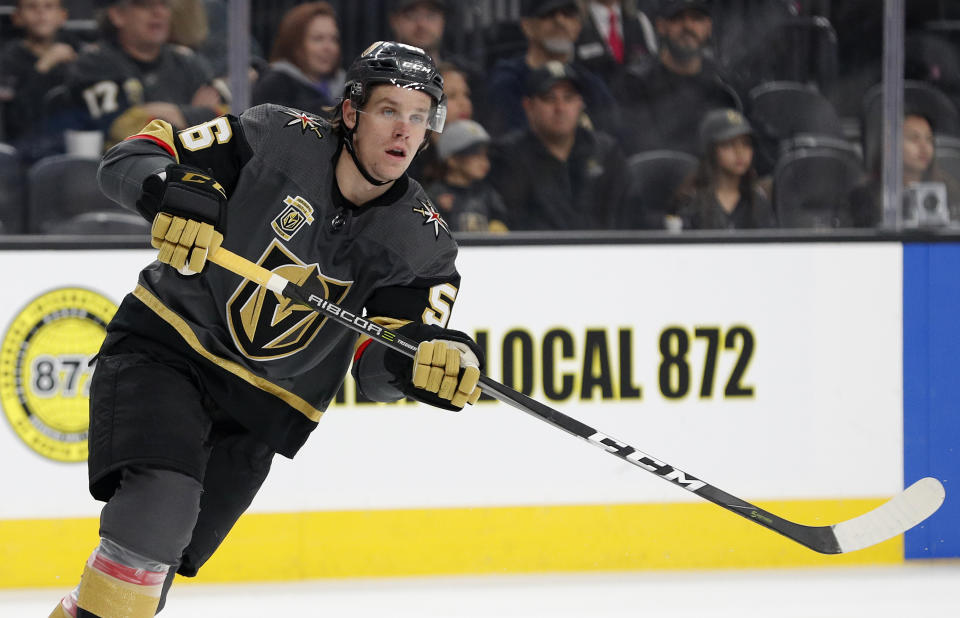 Vegas Golden Knights left wing Erik Haula (AP Photo/John Locher)