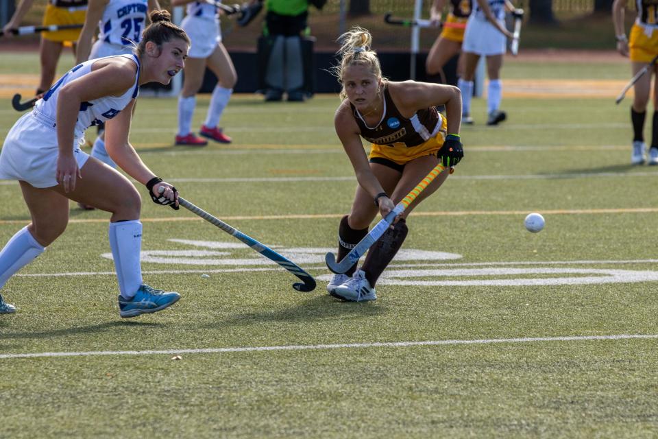 Rowan University's Kristiina Castagnola became the program's all-time leading scorer. She'll lead the Profs into this weekend's Final Four at Rowan.