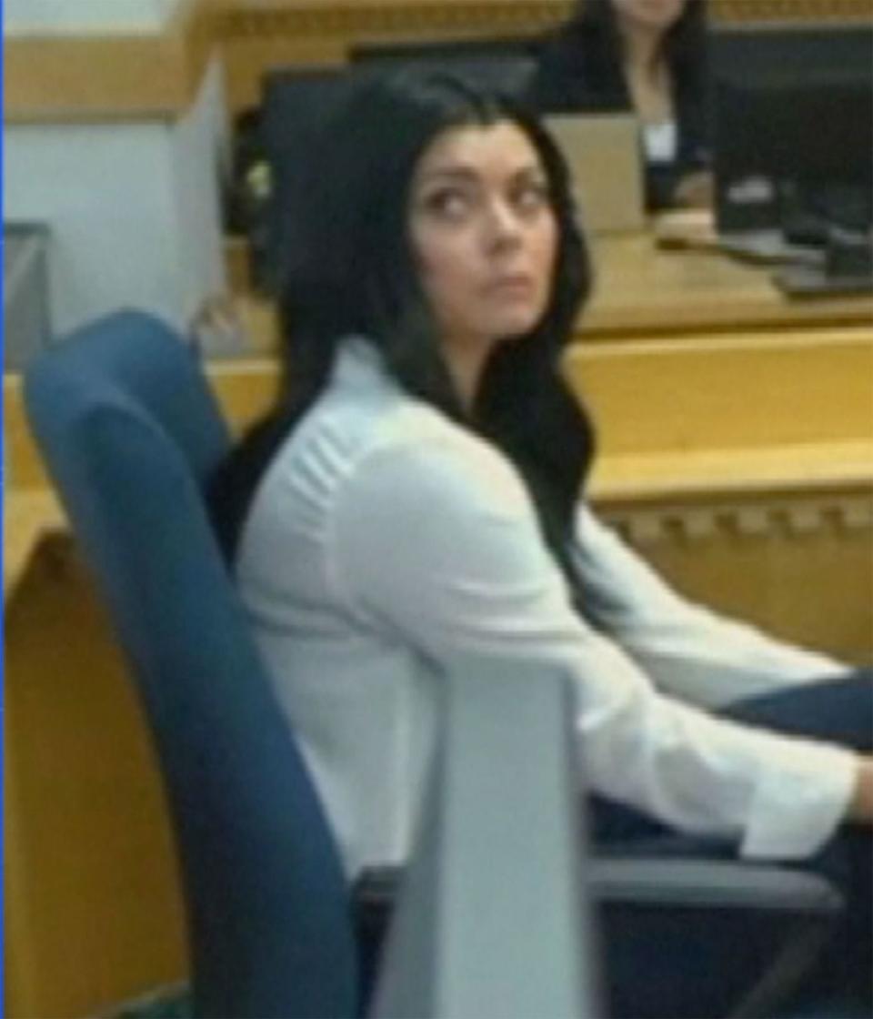 PHOTO: Officer Jordan Steinke in court in Weld County, Colorado, on July 25, 2023. (Platteville, Colorado Police Department)