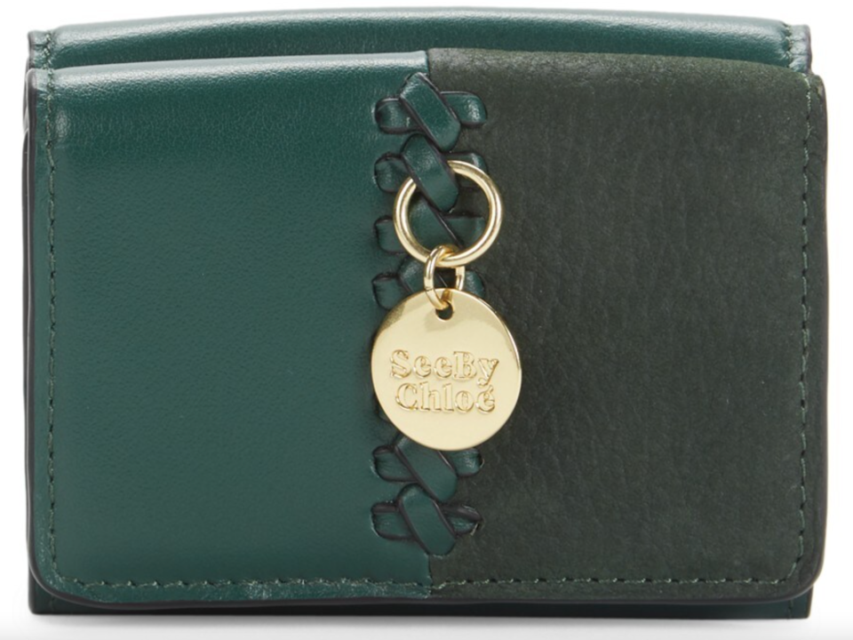See by Chloé ‘Tilda’ Leather Coin Purse in Marble Green (Photo via Saks Off Fifth)