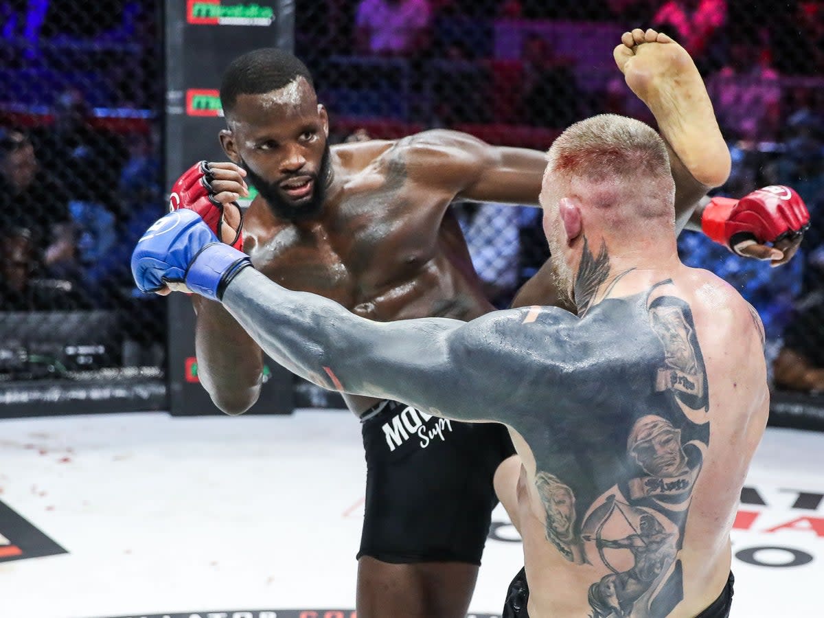 Fabian Edwards (left) will face ex-middleweight champion Gegard Mousasi in Paris (Bellator MMA / Lucas Noonan)