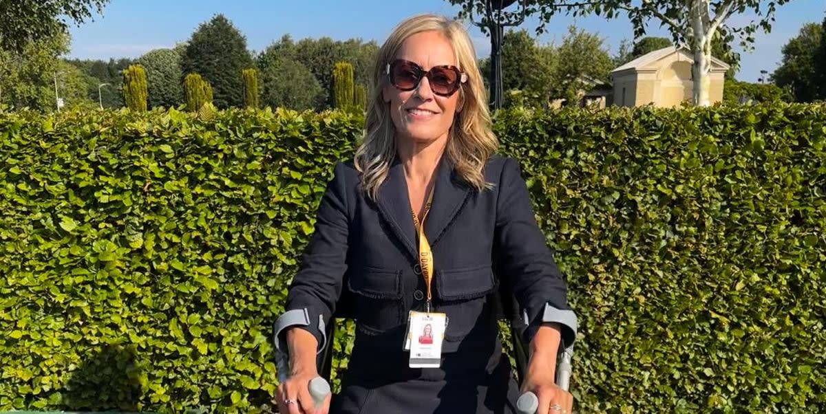 sophie raworth fractured ankles