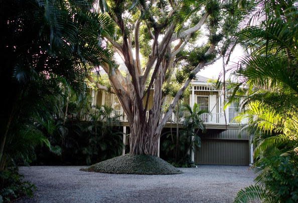 The former Madoff home in Palm Beach before its renovation.