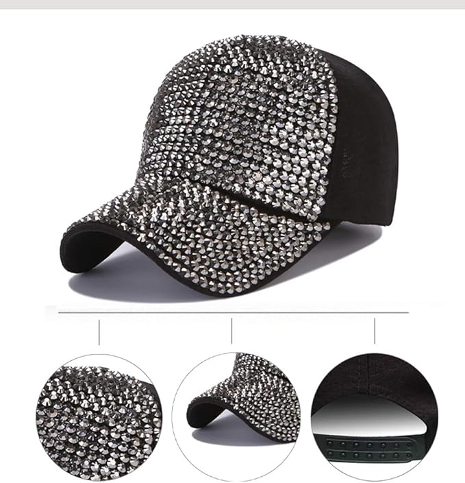 Studded Rhinestone Crystals Baseball Cap. PHOTO: Amazon