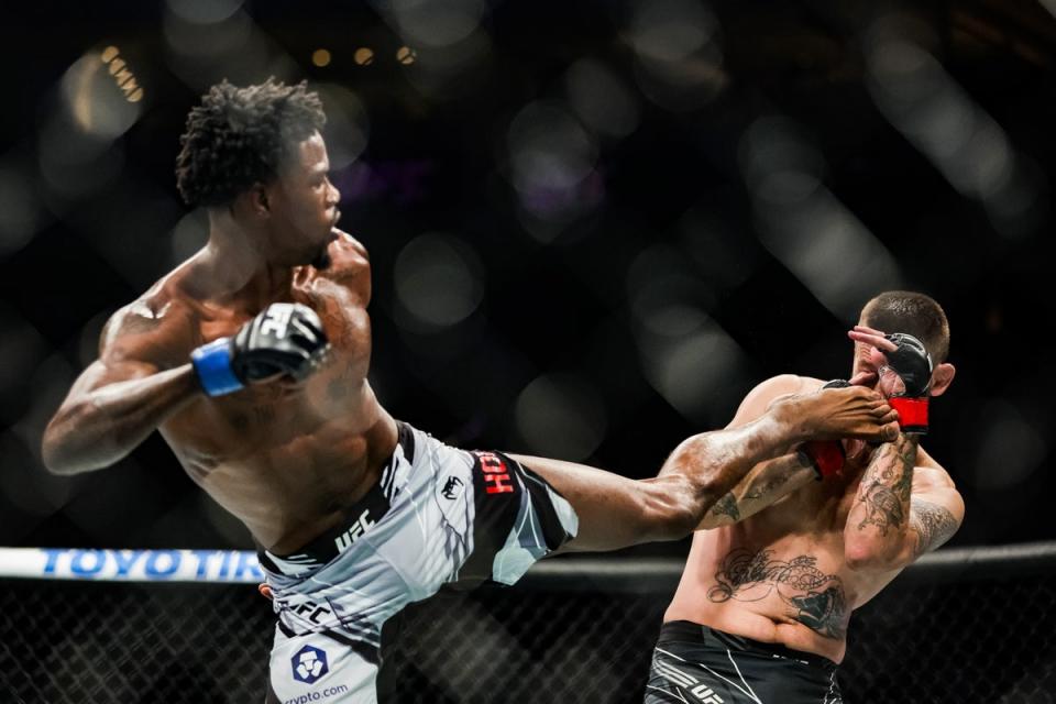 Fan favourite Kevin Holland (left) defeated Tim Means in the co-main event (Getty Images)