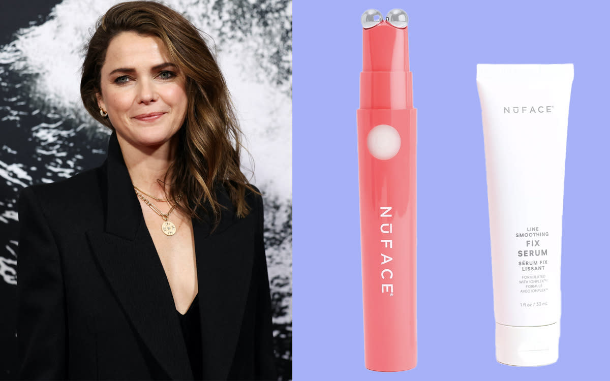 Keri Russell and NuFace products.