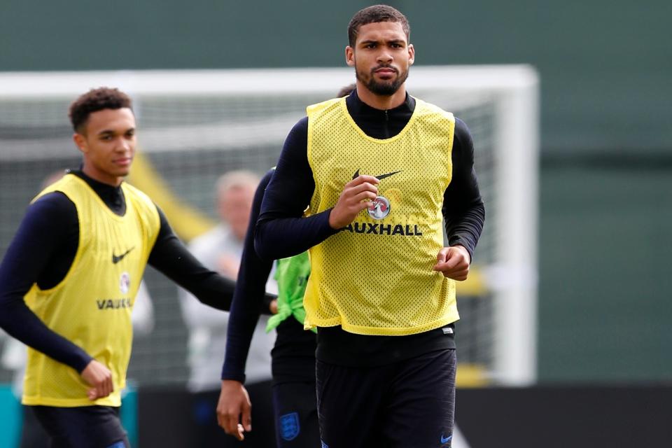 Cool character: Ruben Loftus-Cheek in training this week: AP