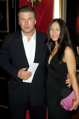 Alec Baldwin with Nicole Seidel at the New York premiere of Paramount Pictures' War of the Worlds
