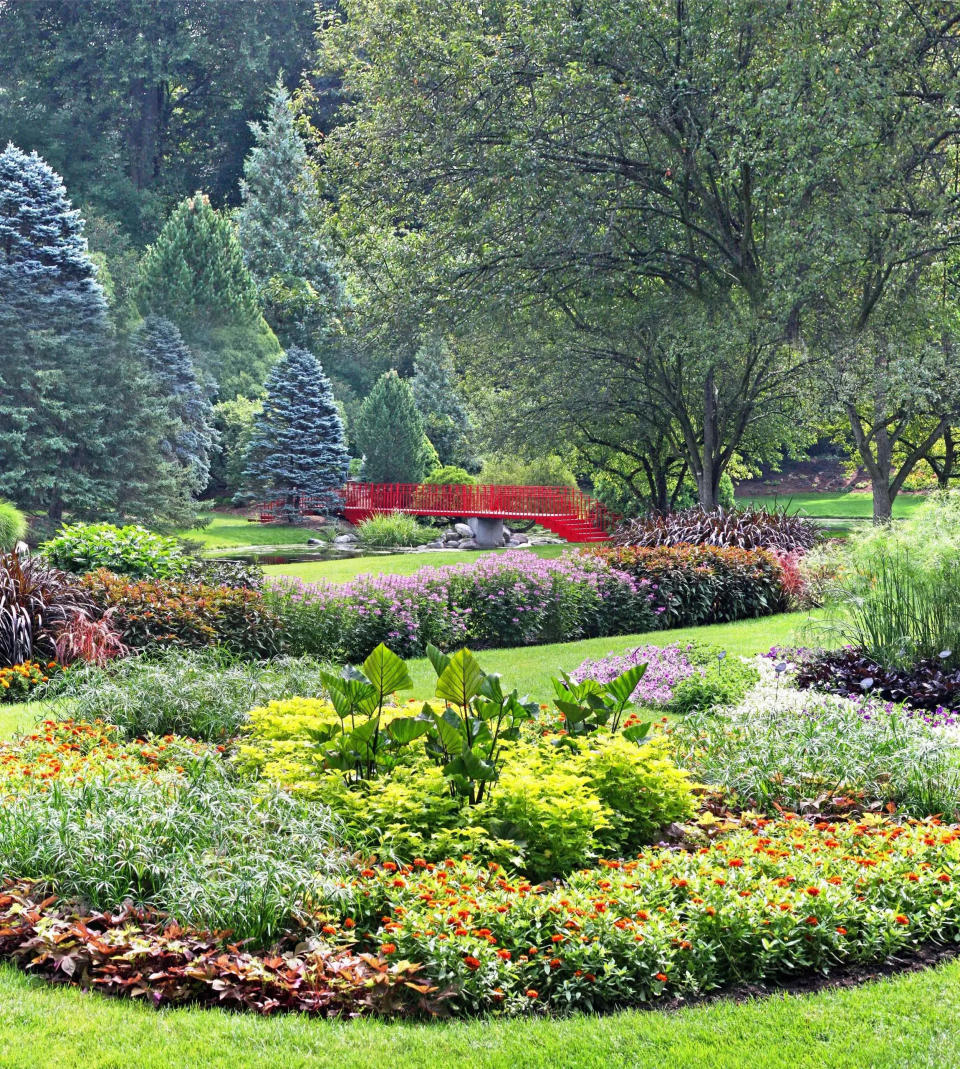 For the majority of the year, visitors can embark on a stroll through a beautiful 110-acre botanical garden in Midland.