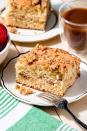 <p>This coffee cake is bound to be the star of any brunch spread. If needed, bake a batch the night before and cover with a kitchen towel, so it's ready to slice and serve A.S.A.P.<br><br>Get the <strong><a href="https://www.delish.com/cooking/recipe-ideas/a22814275/easy-coffee-cake-recipe/" rel="nofollow noopener" target="_blank" data-ylk="slk:Classic Coffee Cake recipe;elm:context_link;itc:0;sec:content-canvas" class="link ">Classic Coffee Cake recipe</a></strong>. </p>