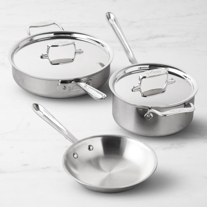 All-Clad d5 Stainless-Steel 5-Piece Cookware Set