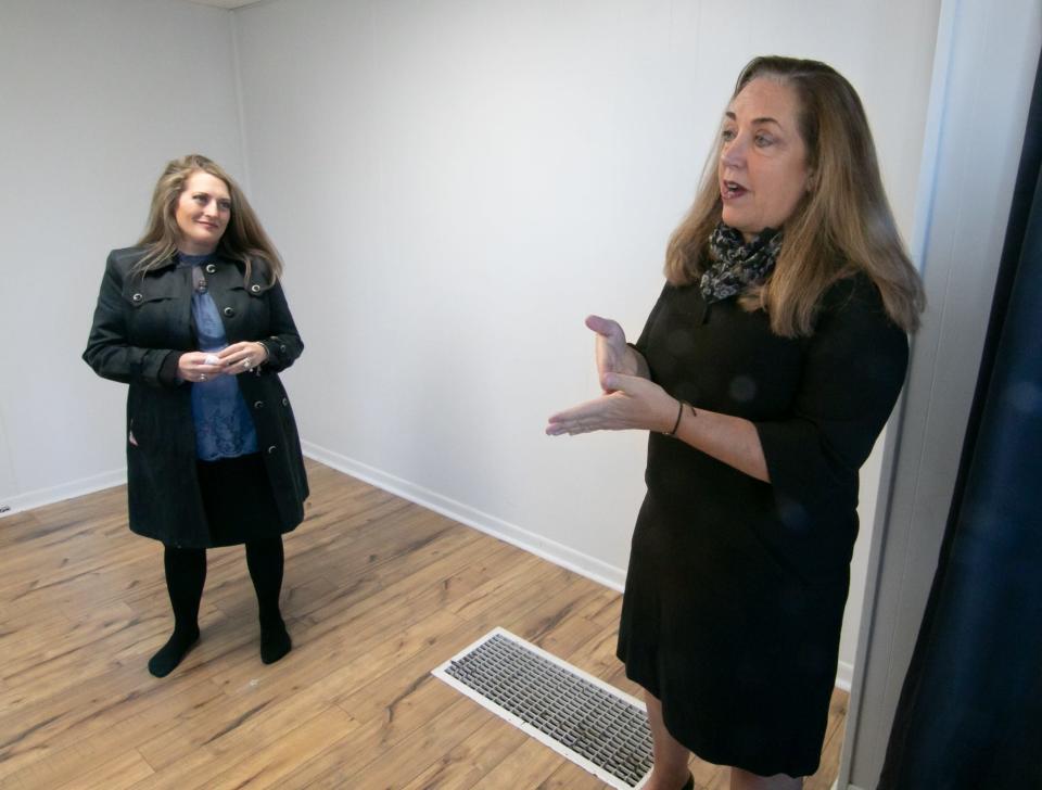 Attorney Theresa Jenkins, left, is partnering with Lisa Kirsch Satawa of Kirsch Daskas Law Group to operate a nonprofit law firm called Justice Lawyer League that serves families dealing with custody issues.