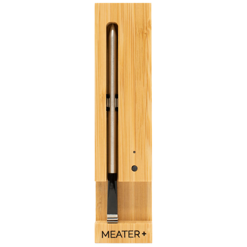 <p><a href="https://www.amazon.com/MEATER-Thermometer-Rotisserie-Bluetooth-Connectivity/dp/B07H8WTFHW?tag=syn-yahoo-20&ascsubtag=%5Bartid%7C10054.g.19621074%5Bsrc%7Cyahoo-us" rel="nofollow noopener" target="_blank" data-ylk="slk:Shop Now;elm:context_link;itc:0;sec:content-canvas" class="link ">Shop Now</a></p><p>Meater+ Wireless Thermometer</p><p>amazon.com</p><p>$99.95</p>