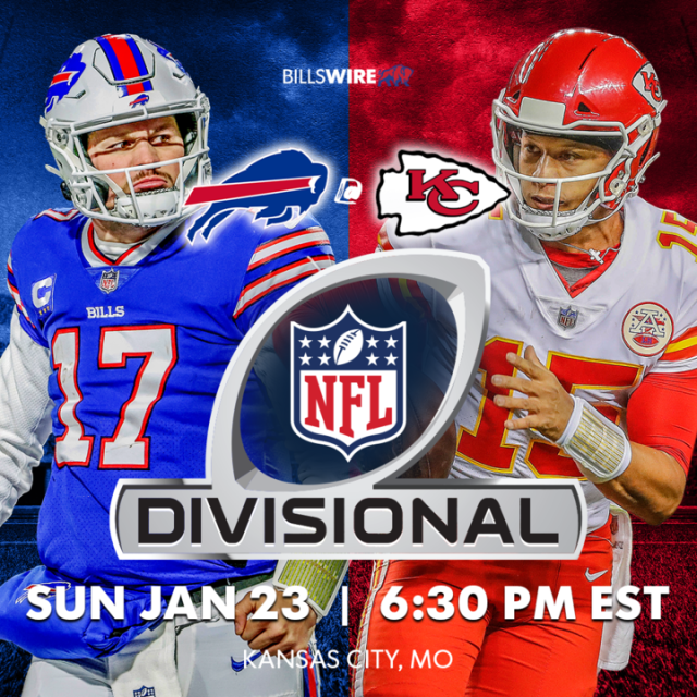 Bills at Chiefs divisional round matchup slated