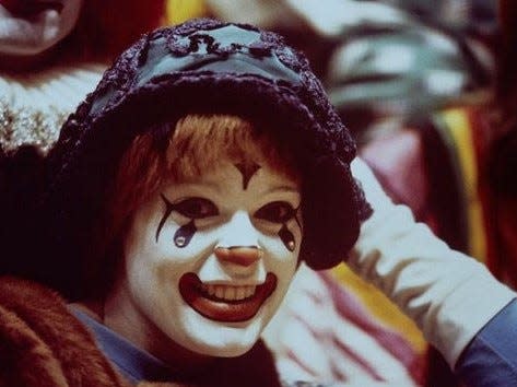 Peggy Williams in 1970 became the first female graduate of Clown College to perform in "The Greatest Show On Earth."