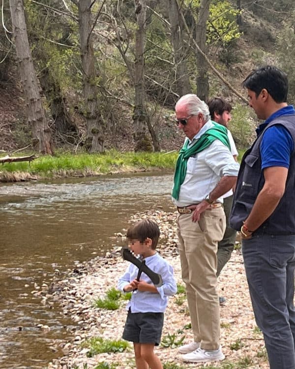 Curro con su padre y su abuelo 