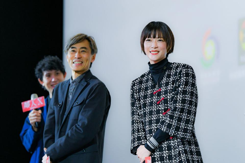 上野樹里與熊澤導演出席《鄰人Ｘ：謎樣的女子》粉絲見面會，與粉絲分享拍攝點滴。（天馬行空提供）