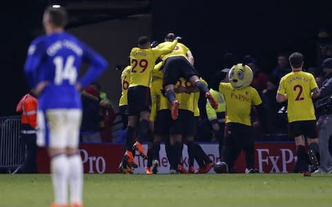 Everton fans voice ever-greater discontent with Sam Allardyce after Watford defeat