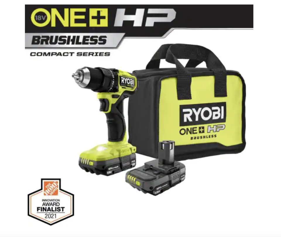 1 RYOBI ONE+ HP 18V Cordless Compact 1/2-Inch Drill/Driver