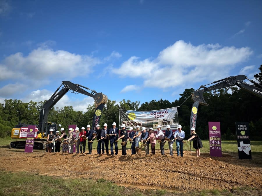 Photos of the groundbreaking for the new FRESH, courtesy of the Longview Economic Development Corp