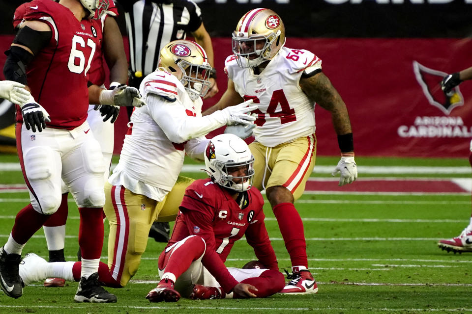 It was a rough day for Kyler Murray and the Arizona Cardinals. (AP Photo/Rick Scuteri)