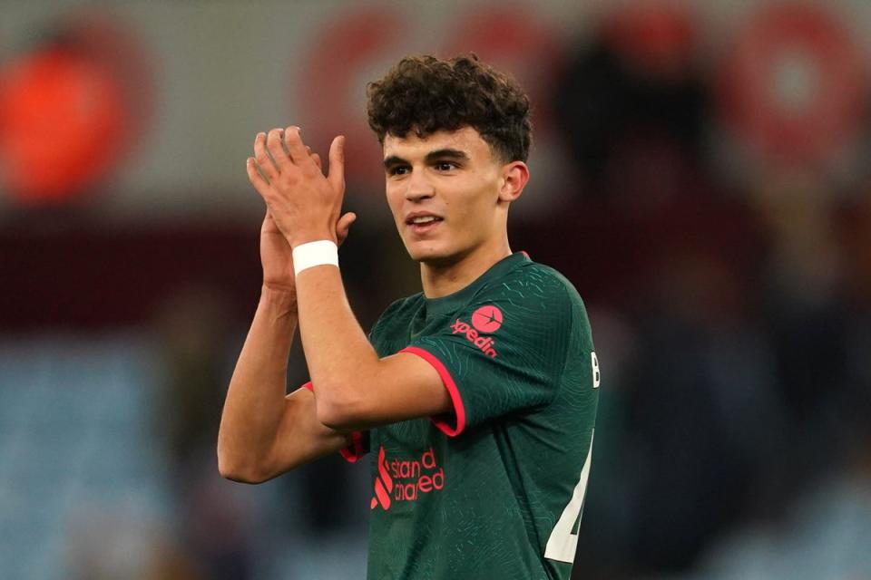 Liverpool youngster Stefan Bajcetic has been surprised by his rapid rise (Nick Potts/PA) (PA Wire)